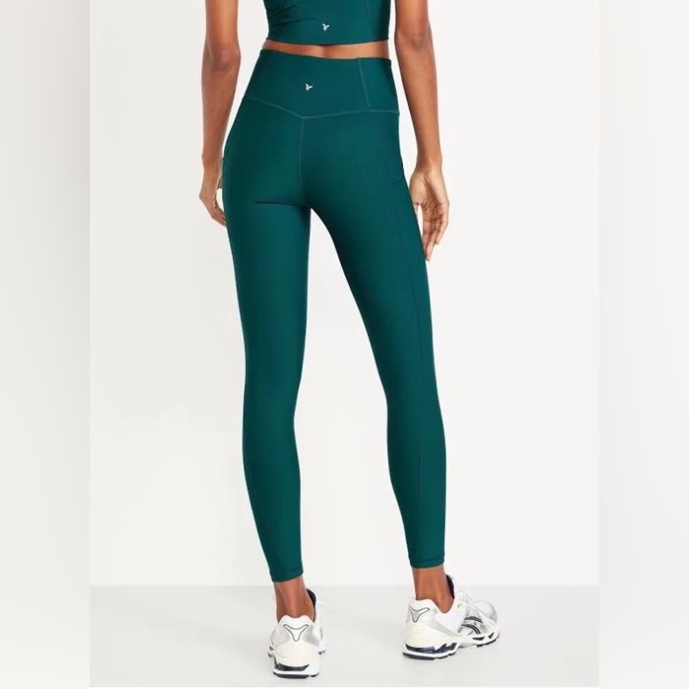 Deep Teal PowerSoft High Waisted 7/8 Leggings - Picture 2 of 4